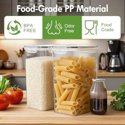 ALSO GO 2 PC Large Airtight Food Storage Containers with Lids, 9.5L, 321Oz