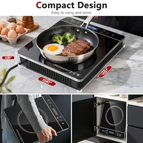 Portable Induction Cooktop, Induction Burner 1800W