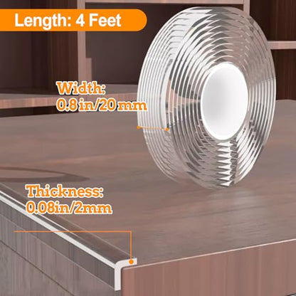 CHENYA Corner Protectors Baby Proofing,4 FT Clear Edge Protector Strip - size: 0.8in x 4FT