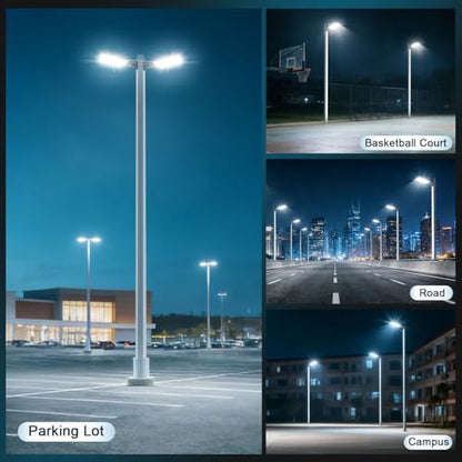 LED Parking Lot Light Dusk to Dawn Photocell 52500LM 5000K 3Pack - size: 350W/Wall Mount/3PC