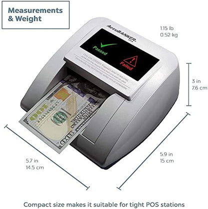 AccuBANKER D470 Quadscan Counterfeit Detector, Battery Bundle - style: Battery Bundle