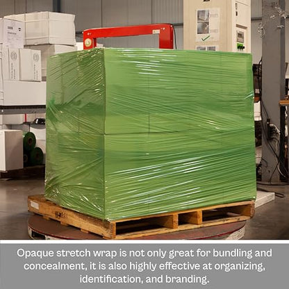 PSBM Dark Green Stretch Wrap with Handles, 8 Rolls 20 Inch x 1000 Feet 80 Gauge, Heavy Duty Plastic Wrap Industrial Strength Shrink Film for Moving, Packing & Shipping - size: 8 Rolls, style: Green