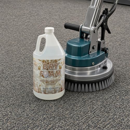 Quality Chemical Dry Foam - Premium Carpet Shampoo - Industrial Strength Dry & Wet Cleaner for Stains, Soil Removal, Leaves Fresh Scent Dry Carpet Shampoo (Pack of 1)