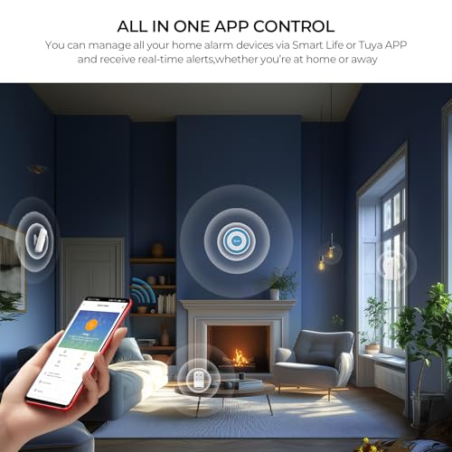 PGST A519W Home Alarm System with Door Sensors,PIR Motion Detectors - color: A519W-US-G