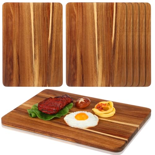 Roshtia 6 Pcs Wooden Cutting Boards 14x10'' Acacia Chopping Board, Classic - style: Classic