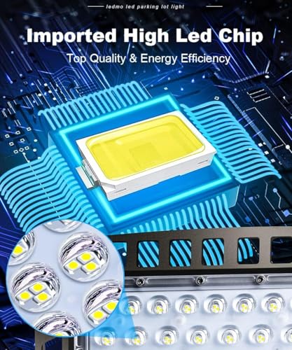 ledmo 300W LED Parking Lot Light with Dusk to Dawn Photocell 36000LM 5000K - size: Big/300/Slip Fitter