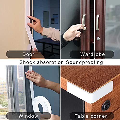 Single-Sided Adhesive Foam Tape EVA White,1.18in x 16.4FT - color: White, size: 1.18 Inch x 16.4 FT