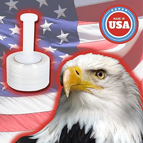 PSBM Pre-Stretched Mini Stretch Wrap 3 Inch x1000 Feet Clear 18 Pack - size: 3 Inch