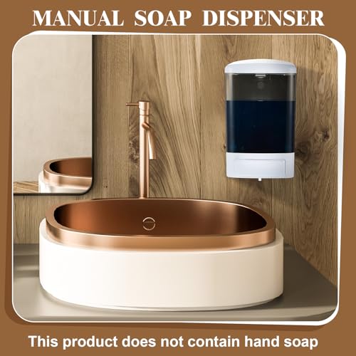Hushee 1 Pcs Wall Mounted Soap Dispenser,33.8 Oz 1000 Ml,Black - color: Black, size: 33.8 oz 1000 ml