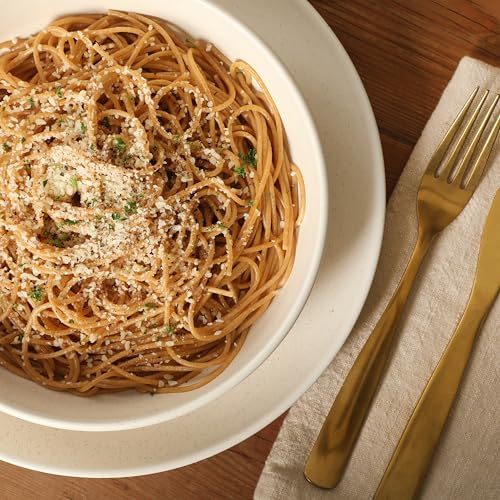 Gibson Elite Leeds Court Plates and Bowls Sets, 16-Piece Stoneware Dinnerware Sets, Cream White, Round Speckle Reactive Glaze Dish Set - color: Cream White (Leeds Court)