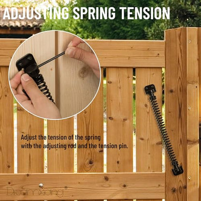 11-1/2" Gate Door Spring Self Closing Heavy Duty Automatic Closure Hardware - size: 11-1/2 Inch