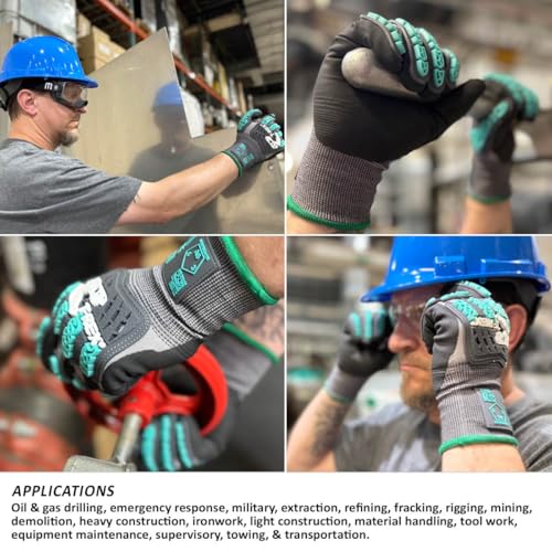 MAGID T-REX Impact Work Gloves - ANSI A6 Cut Resistant, TRX463, 12 Pairs - size: 8/Medium, style: 12 Pair