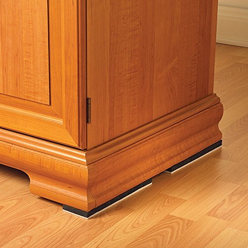 Super Sliders 2-1/2" x 9" XL Rectangle Reusable Felt Furniture Sliders for Hard Surfaces, Anti-Slip Protective Furniture Moving Pads for Beds, Sofas, Dressers, Set of 4, Beige - style: For Hardwood