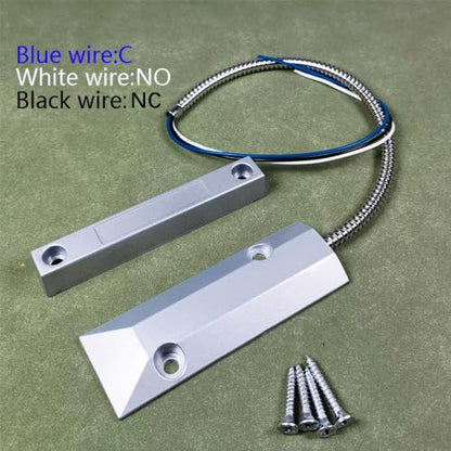 Gebildet 3 Wires Rolling Door Contact Magnetic Reed Switch Alarm for N.O./N.C. Applications OC-55 - color: Silver-E1283