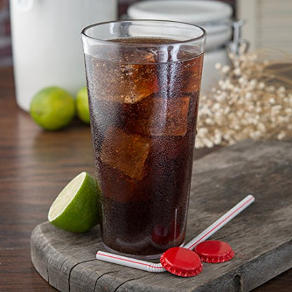 Carlisle FoodService Products Plastic Tumblers, 20 Oz, Clear, 24 Pack