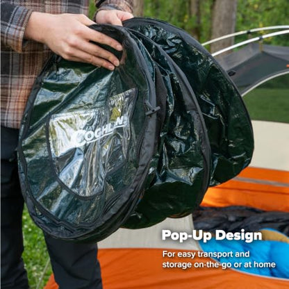 Coghlan's Pop-Up Lightweight Trash & Recycle Can – Collapsible Dual-Purpose Bin for Camping, RV, and Travel – Durable, Compact, and Easy to Store – 29.5 Gallon - color: Trash & Recycle Can Set - 29.5 Gallon
