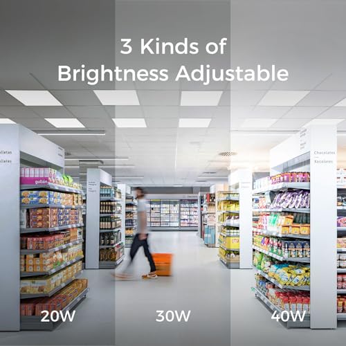 8 Pack 2x2 LED Flat Panel Light, Drop Ceiling Light 0-10V Dimmable - size: 2x2 FT- 8 Pack