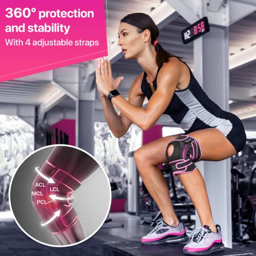 DR. BRACE ELITE Knee Brace with Side Stabilizers & Patella Gel Pads - color: Orion's, size: Medium