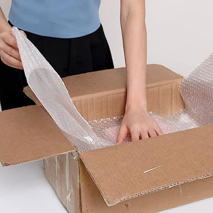 WANGUAGUA Bubble Packing Wrap, Carton of 6 Rolls 17 Inch x 36 ft - size: 17in. x 36ft. / 6 Rolls