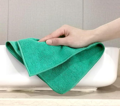 Tricol Clean Professional Extra-Thick Microfiber Cleaning Cloth 24 Pack Green (300 GSM, 16in x 16in) - color: Green, size: Pack of 24