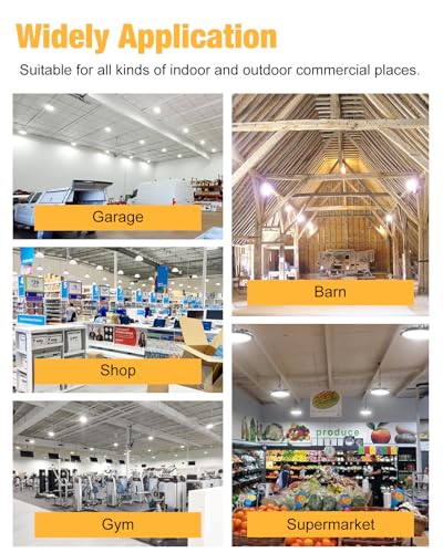 UFO LED High Bay Light 150W 16500LM 5000K High Bay LED Shop Lights