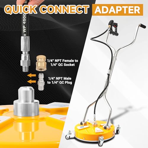 RIDGE WASHER Power Washer Surface Cleaner with Dual Handle, 16.5 Inch - size: 16.5" Pressure Washer Surface Cleaner