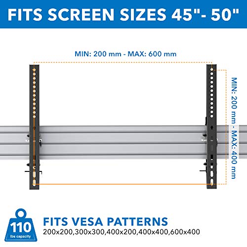 Mount-It! Ceiling Mount for 3-Screen Digital Menu Boards - size: 42.5" Height, style: Triple