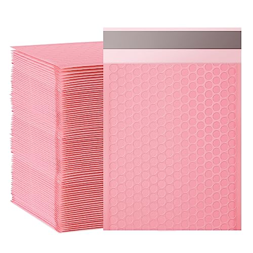 packbabol Bubble Mailers, 6x9 Inch Padded Bubble Mailers Pack of 100 Bubble Envelopes Opaque Self Seal Adhesive Waterproof Bags for Shipping and Packaging (Pink, 6x9-100) - color: pink, size: 6x9-100Pc