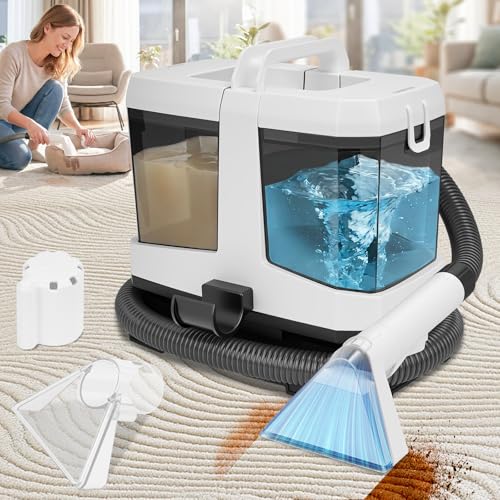 Foandbevi Carpet & Upholstery Cleaner Machine, 16KPa Spot Shampooer for Pet