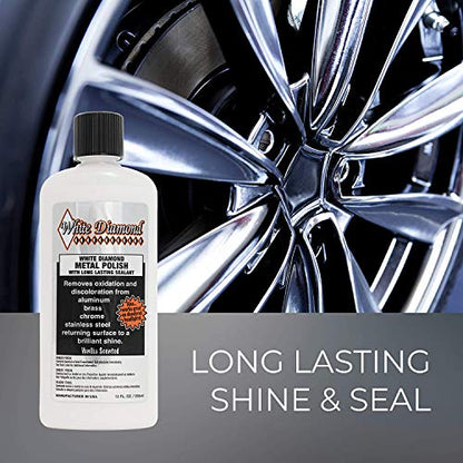 Schultz Laboratories Metal Polish - Perfect for Stainless Steel, Brass, Aluminum, Chrome, Gold, Silver - Multi-Purpose Cleaner, Sealant, Rust Remover/Preventer for Cars, Jewelry, Boats & More - 6 Pack - size: 12 Fl Oz (Pack of 6)