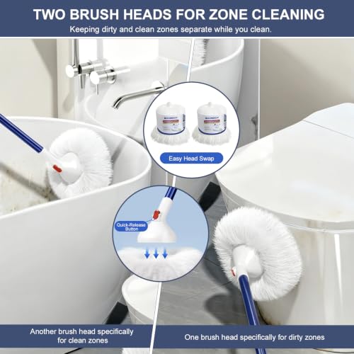 Shower and Tub Scrubber Brush - Non-Scratch Cleaning Brush for Bathtub Sink