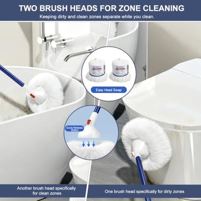 Shower and Tub Scrubber Brush - Non-Scratch Cleaning Brush for Bathtub Sink
