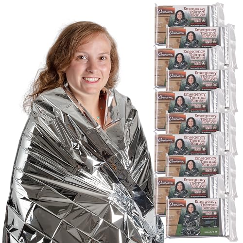 Grizzly Gear Emergency Mylar Thermal Blankets (10 Pack) Survival Kit - size: 10-Pack