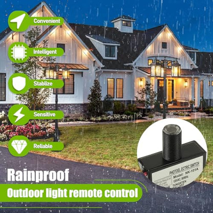 105V-130V AC Photocell Light Sensor Light Control Sensor Photoelectric Switch Dusk to Dawn Sensor with Automatic Illumination Detection Circuit for Outdoor Lighting Photoelectric Switch,2 Pack - size: 2 Pack