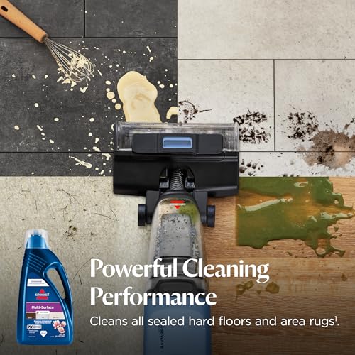Bissell Multi-Surface Solution, for use in CrossWave and Other Leading Hard Surface and Area Rug Cleaners, 80oz, Dissolves Dirt, Grime, and Tough Sticky Messes - size: 80 Fl Oz (Pack of 1)