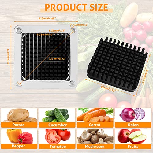 WICHEMI Chopper Blade 1/4" Inch Commercial Vegetable Dicer Blades, 2 Pack - size: 1/4" x2
