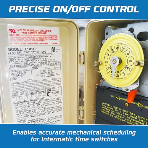 156T1978A Time Trippers Kit Compatible Replacement for Intermatic T100 Series Timer Clock Dials - 2 ON, 2 Off Trippers & 4 Screws - Mechanical Timer Switch Parts for Pool, Sprinkler, HVAC & Lighting