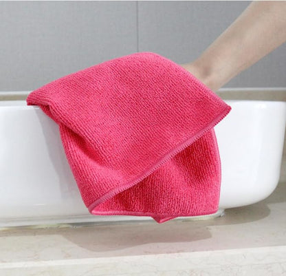 Tricol Clean Professional Extra-Thick Microfiber Cleaning Cloth 72 Pack Red (300 GSM, 16in x 16in) - color: Red, size: Pack of 72