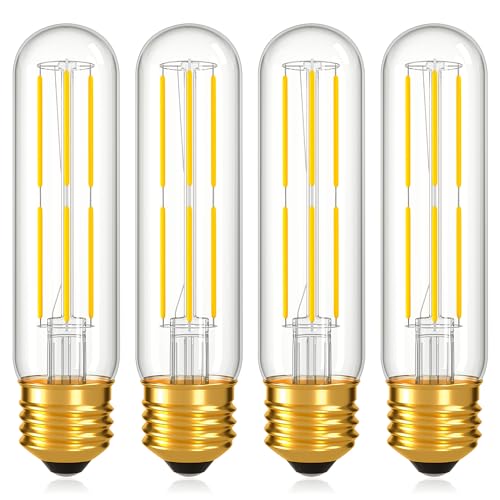 Dimmable E26 T10 LED Bulb Tube Light Bulbs 6W,4000K Neutral White 600LM - color: Neutral White 4000k, size: 5 Inch-4 Count