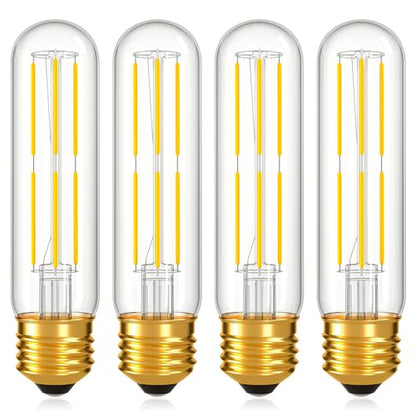 Dimmable E26 T10 LED Bulb Tube Light Bulbs 6W,4000K Neutral White 600LM - color: Neutral White 4000k, size: 5 Inch-4 Count