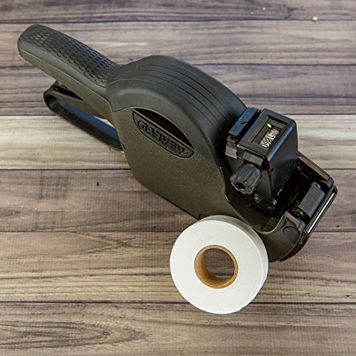 Perco Pricing Labels for Garvey 18-6 One Line Price Gun Gx1812 (18-6, Starter Kit White): Includes Price Gun, 5,000 White Pricing Labels and Preloaded Inker