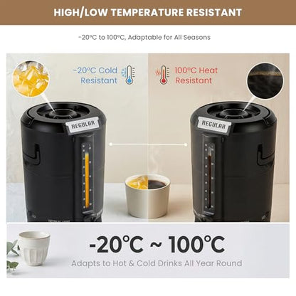 2.5L Thermal Insulated Beverage Dispenser – 12H Hot/Cold, 304 SS, Multi-Drink (Coffee/Tea/Juice/Milk), Commercial, Visible Scale, Drip-Free Tap. Ideal for Hotels, Cafes, Offices, Buffets