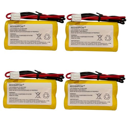 3.6V 900mAh Ni-CD Exit Sign Emergency Light Battery for Unitech LEDR-1 6200RP, Dantona CUSTOM-318 OSA230,Lowes 253799,Exitronix 10010037 (4 Pack x 3.6v 900mah Emergency/exit Light Battery) - size: 4 Pack x 3.6v 900mah emergency/exit light battery