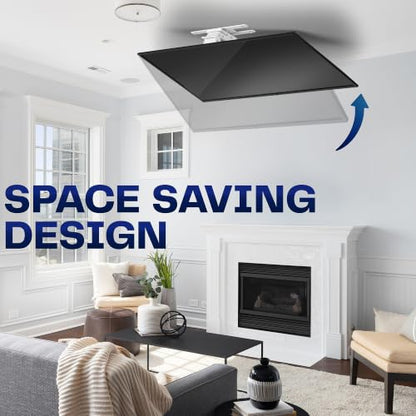 VIVO Swivel Electric Ceiling TV Mount, 37-86 in Screens, MOUNT-E-FD85S-W - color: White, size: 37" to 86" TVs