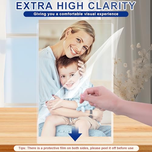 AKONEGE 25PCS Menu Covers 8.5" x 14" Rigid Print Protectors Clear Plastic Page Sheet Protectors for Legal Size Paper, Top Loading Hard Plastic Paper Sleeves for Poster Document Photo Birth Certificate - size: 8.5" x 14"