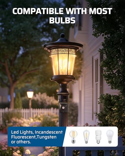 EDISHINE Outdoor Post Light Accessories, Dusk to Dawn Sensor