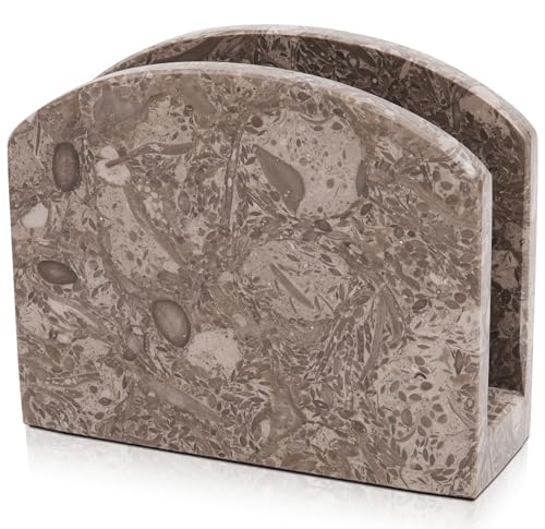 Radicaln Marble Napkin Holder for Table, 6.5 Inch Paper Napkin Organizer - color: Oceanic