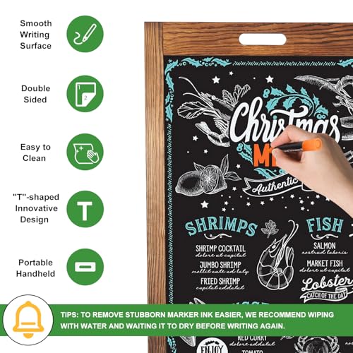 Pubell Magnetic Sandwich Chalkboard Board Signs - color: T-brown