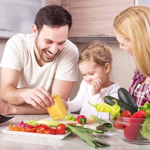 iplusmile 3 Pack Fruit Slicer Cup Stainless Steel Strawberry Cutter