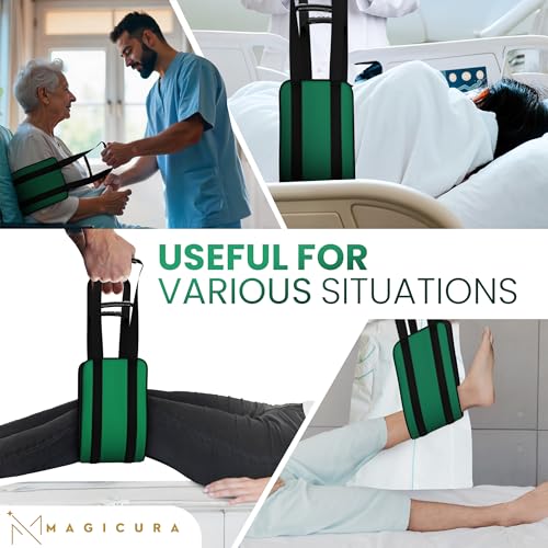 Transfer Sling 300lbs Transfer Belt for Elderly Gait Belts for Seniors Heavy Duty Patient Lift Belt Mobility Standing Lifting Aid for Disabled Elderly Injured Safely Move from Bed Wheelchair